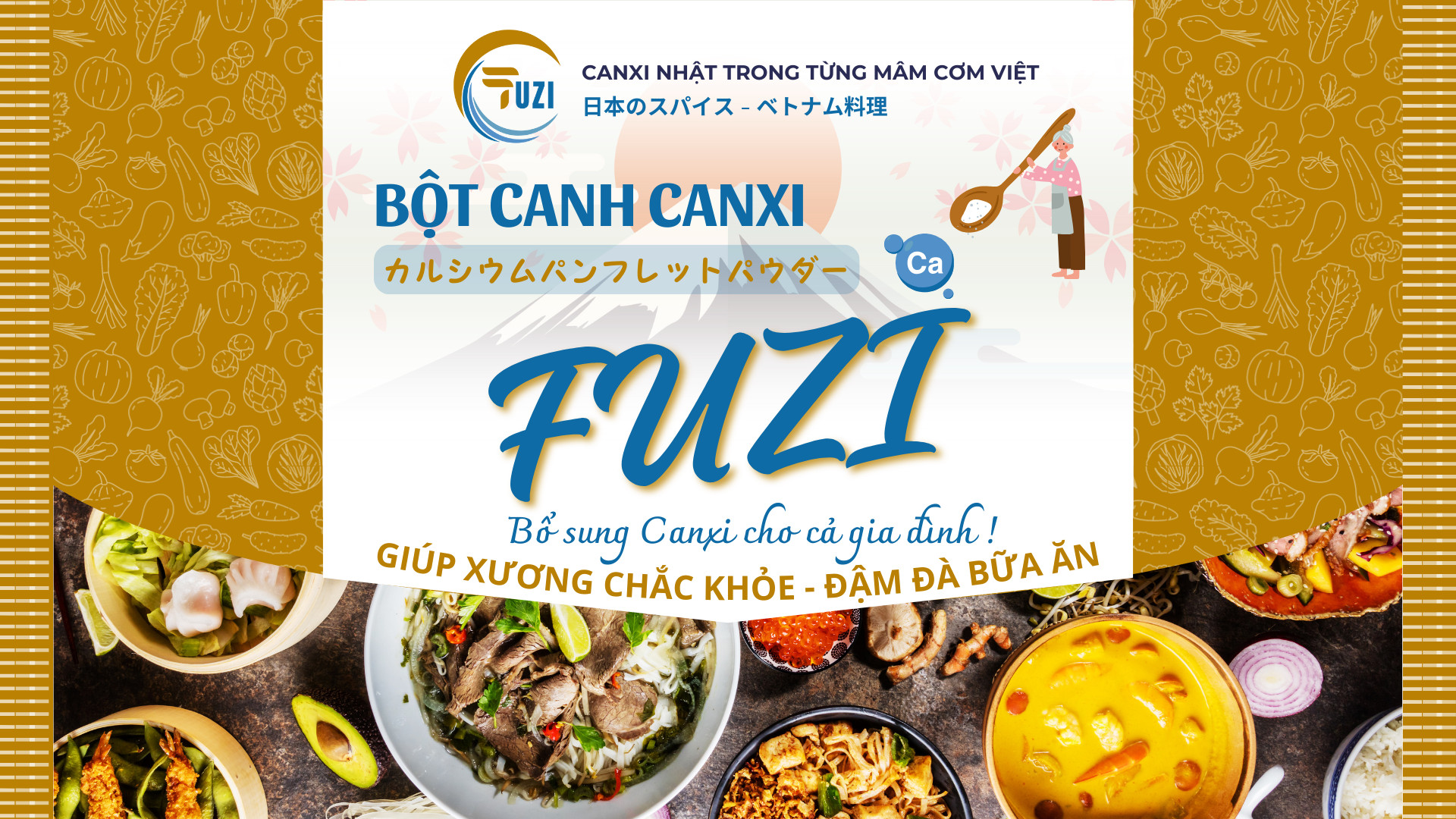 Bột canh Canxi Fuzi